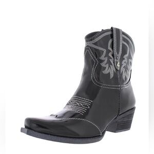 CIRCUS NY BY JEFFREY CAMPBELL JOSEPHINA BLACK SHINY Boots Women’s US Size 8 1/2